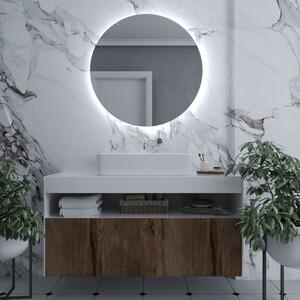 Okrągłe lustro łazienkowe z oświetleniem LED E2