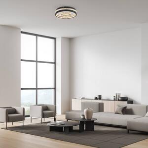 JUST LIGHT. GmbH Lampa sufitowa Hanni, czarny, salon / jadalnia, metal, nowoczesny