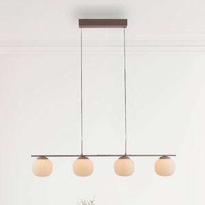 JUST LIGHT. GmbH Lampa wisząca Nami, możliwość ściemniania, brązowy / rdzawy, salon / jadalnia, metal