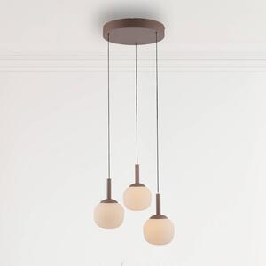 JUST LIGHT. GmbH Lampa wisząca Nami, możliwość ściemniania, brązowy / rdzawy, salon / jadalnia, metal