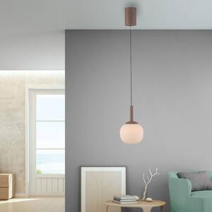 JUST LIGHT. GmbH Lampa wisząca Nami, możliwość ściemniania, brązowy / rdzawy, salon / jadalnia, metal