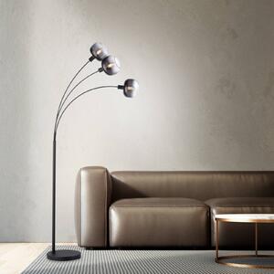 JUST LIGHT. GmbH Lampa stojąca Zea, czarny, salon / jadalnia, metal, nowoczesny