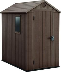 Domek ogrodowy Keter Darwin 4 x 6 brzowy, z podog