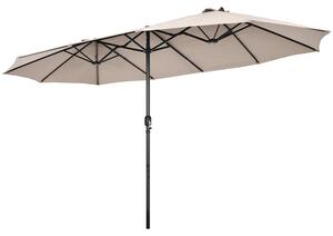 Podwójny parasol ogrodowy na taras 470 cm