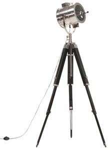 Lampa podłogowa na trójnogu, lite drewno mango, 165 cm