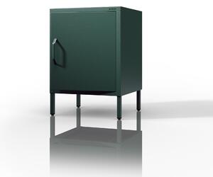 Szafka nocna metalowa butelkowa zieleń Modern MIA, 424 x 595 x 400 mm