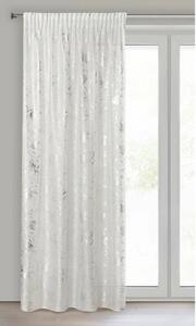 Firana gotowa EUROFIRANY Feza 140 x 300 cm BiaÅo-srebrny