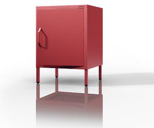 Szafka nocna metalowa czerwona Modern MIA, 424 x 595 x 400 mm