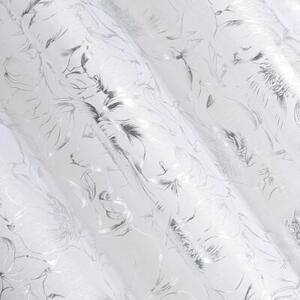 Firana gotowa EUROFIRANY Feza 140 x 300 cm BiaÅo-srebrny