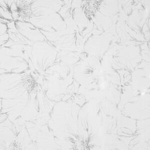 Firana gotowa EUROFIRANY Feza 140 x 300 cm BiaÅo-srebrny