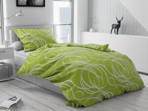 Pościel bawełniana Aromis zielona zakładka Rozmiar pościeli: 70 x 90 cm | 140 x 200 cm