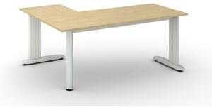 Narożne biurko PRIMO FLEXIBLE, 180x140 cm, brzoza