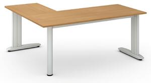Narożne biurko PRIMO FLEXIBLE, 180x160 cm, buk