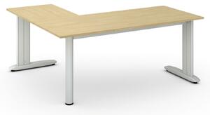 Narożne biurko PRIMO FLEXIBLE, 180x160 cm, brzoza