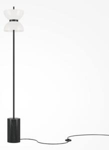 Lampa stojąca podłogowa nowoczesna czarno-biała podwójny klosz LED 11W KYOTO Maytoni