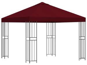 Altana 3 x 3 m bordowy Poliester i Stal 190 gsm