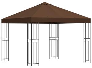 Altana 3 x 3 m brązowy Poliester i Stal 190 gsm