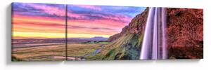 Obraz - Wodospad Seljalandsfoss (170x50 cm)