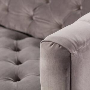 Sofa Velvet Elite grey 3-os