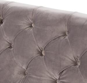Sofa Velvet Elite grey 3-os