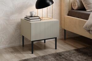 Zestaw szafek nocnych Nicole 46 cm - kaszmir / czarne nóżki