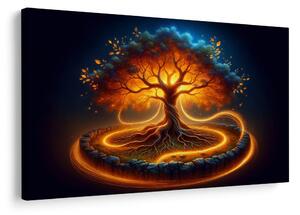 Obraz magiczne drzewo życia w blasku