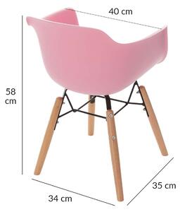 Krzesełko dziecięce Monte candy pink