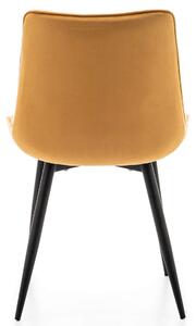 MebleMWM Krzesło welurowe ART830 curry