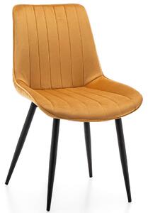 Krzesło welurowe ART835 curry
