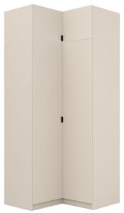Szafa narożna z nadstawką 50 cm do garderoby modułowej Foxen Cashmere
