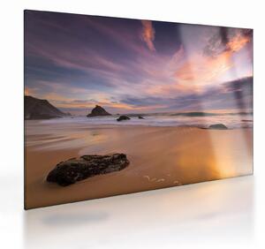 Obraz na szkle - Praia da Adraga (70x50 cm)