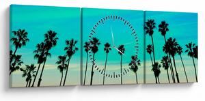 Obraz - Kalifornia (z zegarem) (90x30 cm)