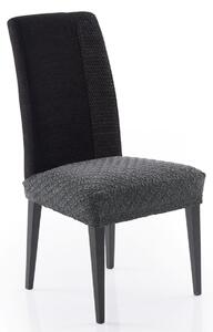 Pokrycie elastyczny na siedzisko krzesła, MARTIN, ciemnoszary, zestaw 2 szt