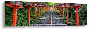 Obraz - Sanktuarium Kifune (170x50 cm)