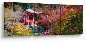 Obraz - Daigodji (z zegarem) (90x30 cm)