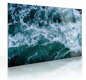 Obraz na szkle - Fale oceanu (70x50 cm)