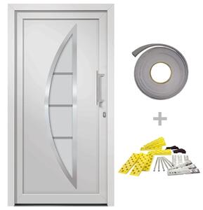 Drzwi wejściowe zewnętrzne, białe, 98 x 208 cm