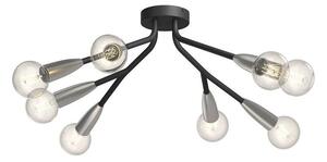 Lucande - Carlea 8 Lampa Sufitowa Black/Nickel