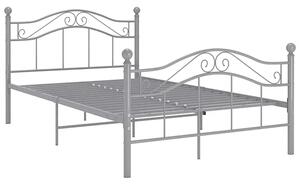 Szare metalowe łóżko w stylu loftowem 120x200 cm K6-M72