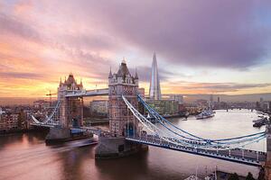 Fotografia Tower Bridge and The Shard at sunset London, Laurie Noble