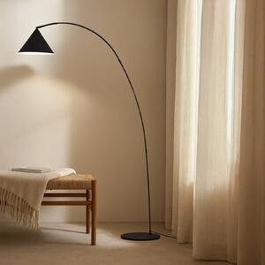Lampa stojąca Triangolo Lindby, czarny, salon / jadalnia, metal, nowoczesny