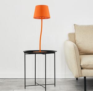 Pomarańczowa lampka stołowa Nicola - dekoracyjna