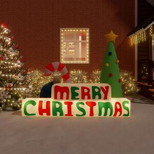 Nadmuchiwany napis „Merry Christmas” z LED, 197 cm
