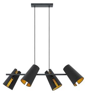 Lucande - Kemoni 4 Lampa Wisząca Black/Gold