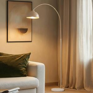 Lampa stojąca Tonka Lindby, kremowy / amber, salon / jadalnia, metal, nowoczesny