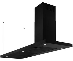 Okap AFRELLI A-4G-Nuvola Cordia 146 Prawy Czarny matowy 681m3/h 63dB klasa A+