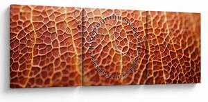 Obraz - Szczegóły tekstury (z zegarem) (90x30 cm)