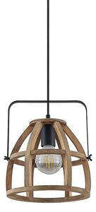 Lindby - Pilarion Lampa Wisząca Ø25 Wood/Black