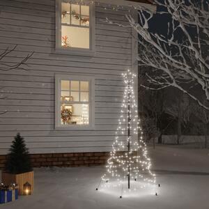 Choinka z kołkiem gruntowym, 200 zimnych białych LED, 180 cm