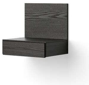 New Works - Tana Wall Mounted Nightstand Black/Stained Oak